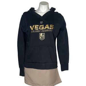 LAS VEGAS Golden Knights Black Hoodie Sweatshirt FANATICS VGK Womens Size Large